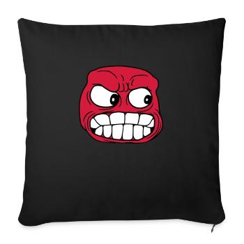 evil evil mastery lost together - Sofa pillow with filling 45cm x 45cm - black - Front