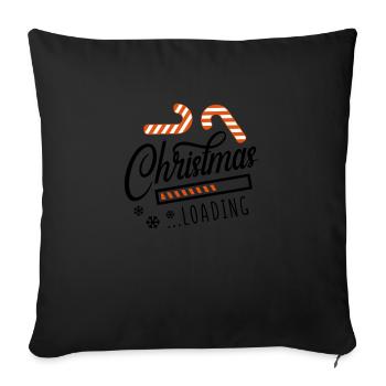 christmas loading - Sofakissen mit Füllung 45 x 45 cm - Schwarz - Vorne