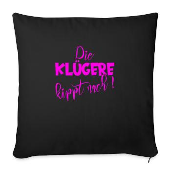 The smarter one tilts to 4500x5400 - Sofa pillow with filling 45cm x 45cm - black - Front