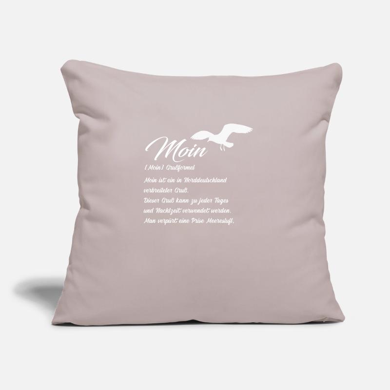 Moin Definiton Geschenk Idee mit Möwe Sofakissen mit Füllung 45 x 45 cm