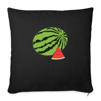 Happy Watermelon - Sofa pillow with filling 45cm x 45cm - black - Front