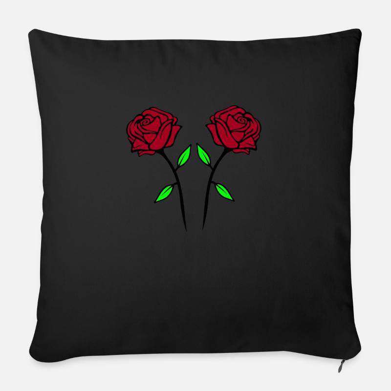 rosen - Sofakissen mit Füllung 45 x 45 cm - Schwarz