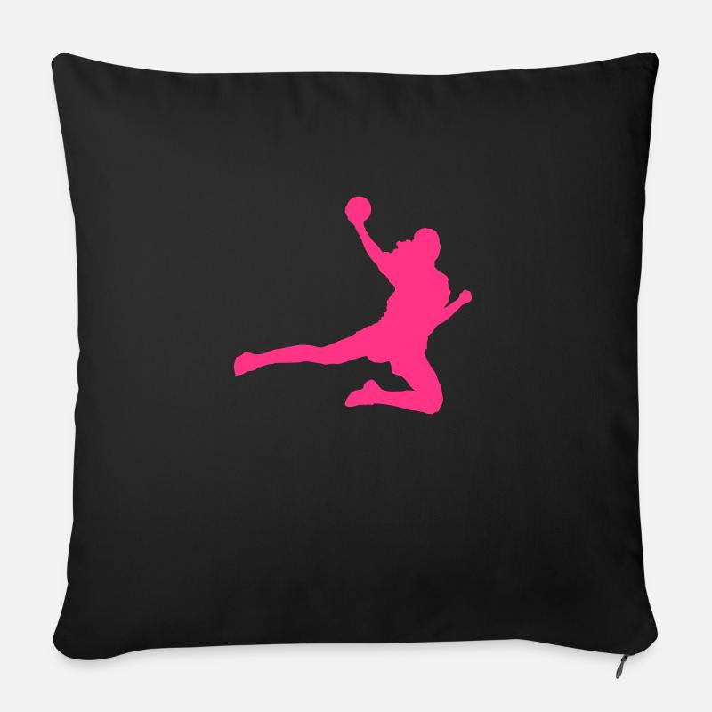 Handball - Sofakissen mit Füllung 45 x 45 cm - Schwarz