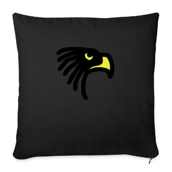 falke - Sofakissen mit Füllung 45 x 45 cm - Schwarz - Vorne