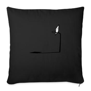 shadow basketball net rod basketball basket coo - Sofa pillow with filling 45cm x 45cm - black - Front