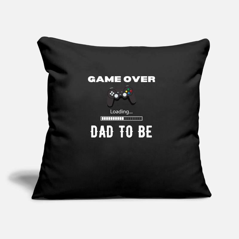 Game Over Dad To Be Controller White Sofakissen mit Füllung 45 x 45 cm