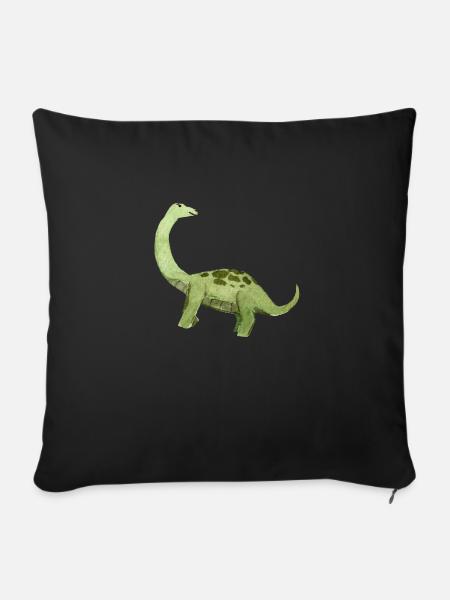 Dino - Sofakissen mit Füllung 45 x 45 cm - Schwarz