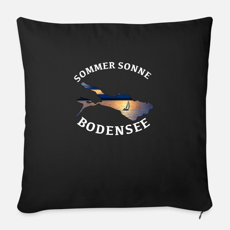 Bodensee - Sofakissen mit Füllung 45 x 45 cm - Schwarz