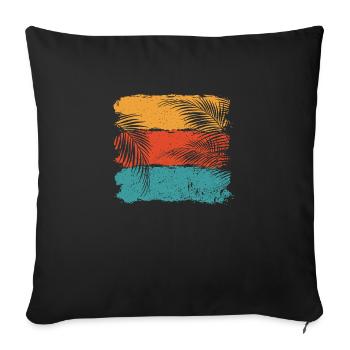 Palm Trees - Sofa pillow with filling 45cm x 45cm - black - Front