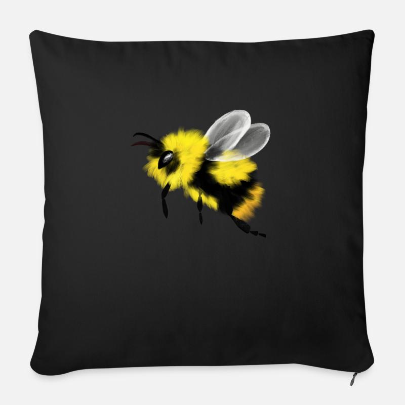 Hummelhummel - Sofakissen mit Füllung 45 x 45 cm - Schwarz