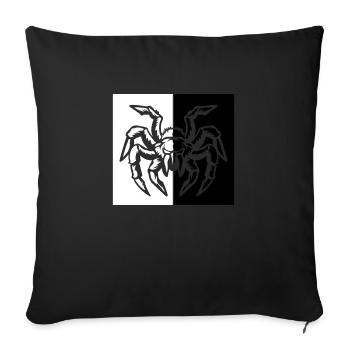 spinne spider - Sofakissen mit Füllung 45 x 45 cm - Schwarz - Vorne