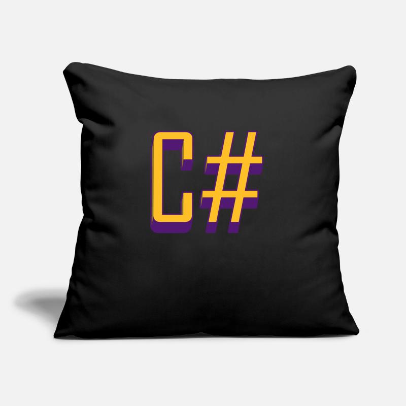 Langages de programmation: C # / C sharp Coussin et housse de 45 x 45 cm