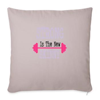 Strong - Sofa pillow with filling 45cm x 45cm - light taupe - Front
