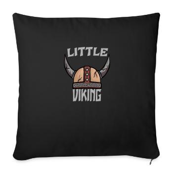 Kleiner Wikinger - Sofakissen mit Füllung 45 x 45 cm - Schwarz - Vorne