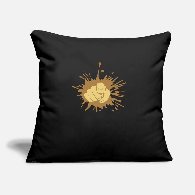 Dab drop hand Sofa pillow with filling 45cm x 45cm