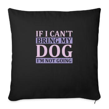 PawPrint Couture - Sofakissen mit Füllung 45 x 45 cm - Schwarz - Vorne