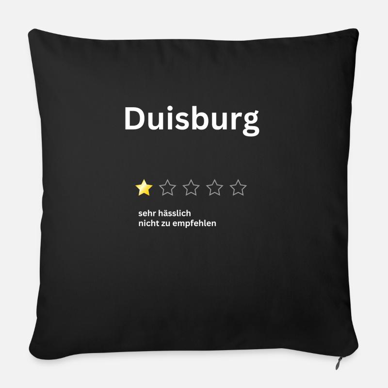 Duisburg 1star - Sofakissen mit Füllung 45 x 45 cm - Schwarz
