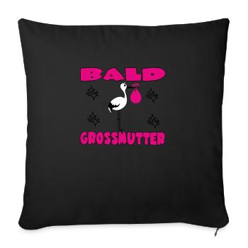 KAHLE GROSSMUTTER - Sofakissen mit Füllung 45 x 45 cm - Schwarz - Vorne
