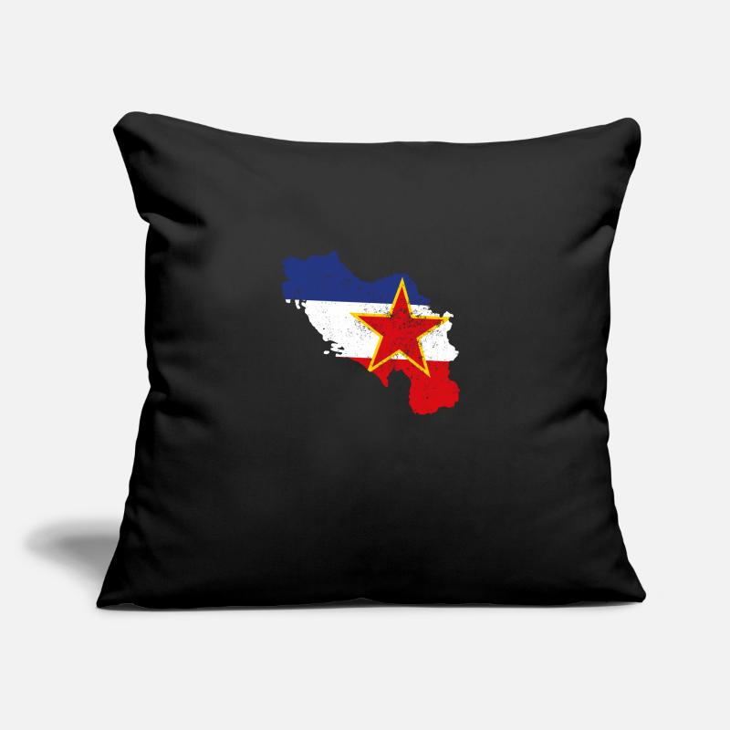 Balkan Yugoslavia Nostalgie Geschenkidee Sofakissen mit Füllung 45 x 45 cm