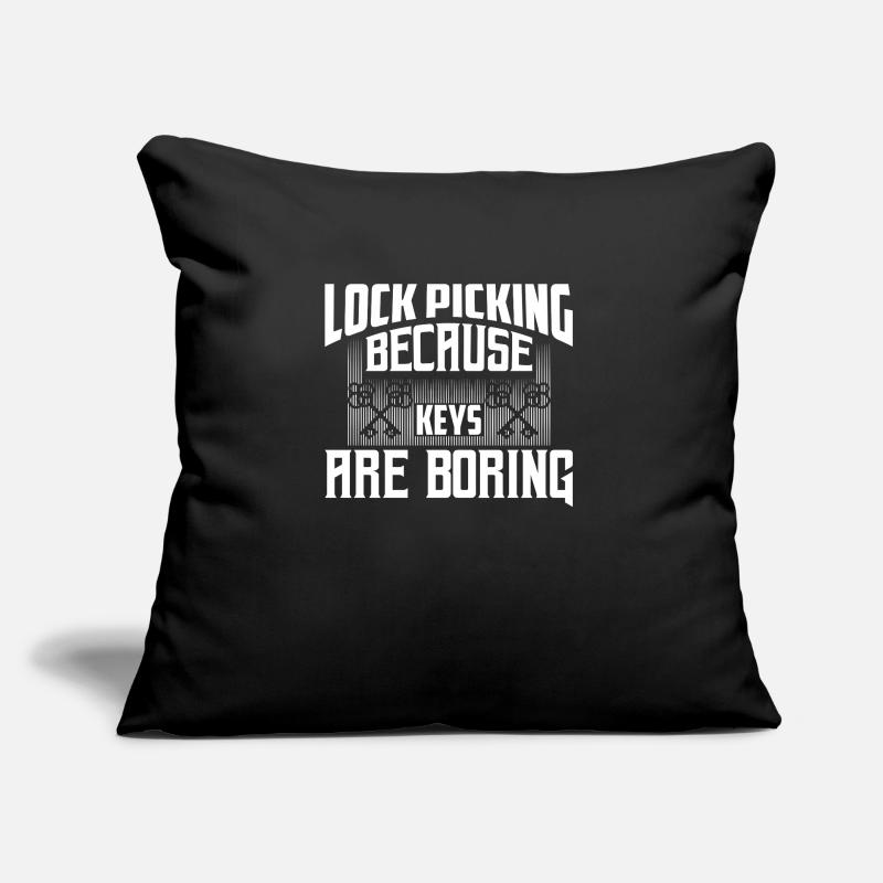 Crochetage de serrure parce que les clés sont ennuyeuses Lockpicker lo Coussin et housse de 45 x 45 cm