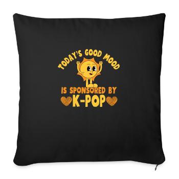 Good Mood K-Pop Lover Concert - Sofakissen mit Füllung 45 x 45 cm - Schwarz - Vorne