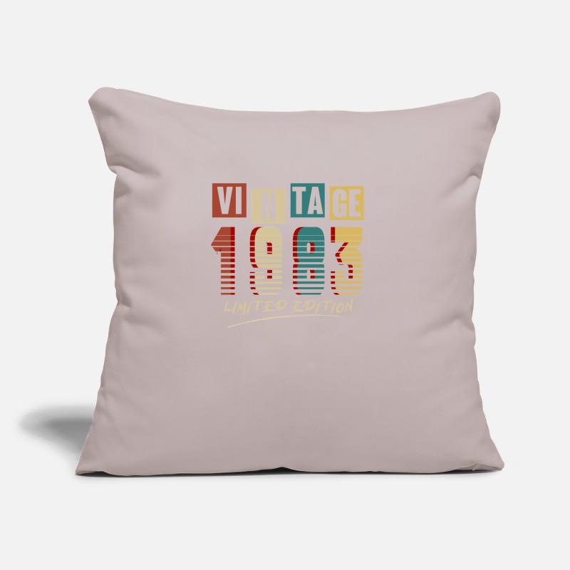 Vintage 1983 : Edition Limitée - 42e anniversaire. Coussin et housse de 45 x 45 cm