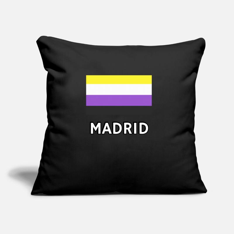 Non binary Pride Flag Madrid Sofa pillow with filling 45cm x 45cm