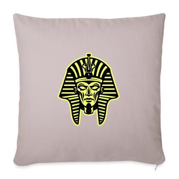 Crâne de pharaon - Coussin et housse de 45 x 45 cm - taupe clair - Devant