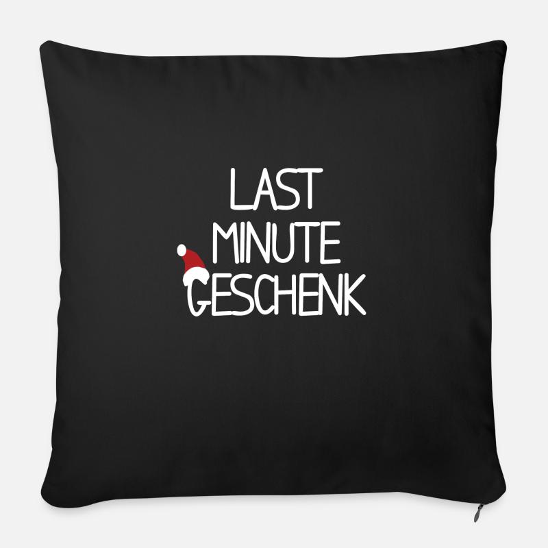 Last Minute Geschenk - Sofakissen mit Füllung 45 x 45 cm - Schwarz