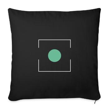 Le point focal - Coussin et housse de 45 x 45 cm - noir - Devant
