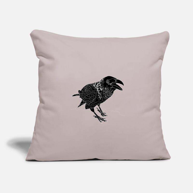 Crow linear Sofa pillow with filling 45cm x 45cm