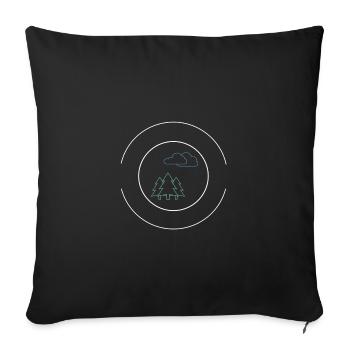 Un environnement pour l’amour de l’environnement - Coussin et housse de 45 x 45 cm - noir - Devant