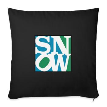 SNoW - LoVE Modern Art - Sofa pillow with filling 45cm x 45cm - black - Front