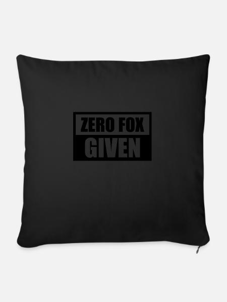 Zero Fox Given - Sofakissen mit Füllung 45 x 45 cm - Schwarz
