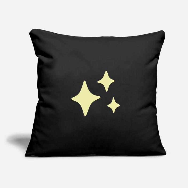Sparkles Yellow Sofa pillow with filling 45cm x 45cm