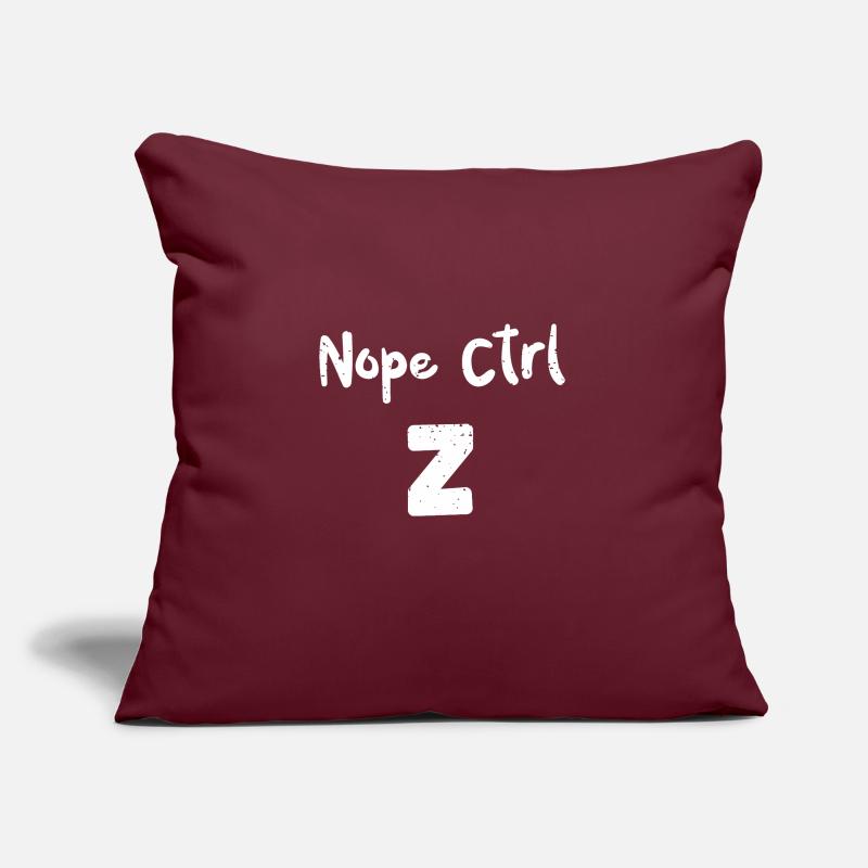 Nope Ctrl Z - Coding Sofa pillow with filling 45cm x 45cm