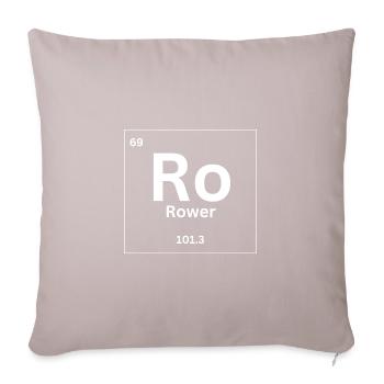 Funny Rower periodic table design - Sofa pillow with filling 45cm x 45cm - light taupe - Front