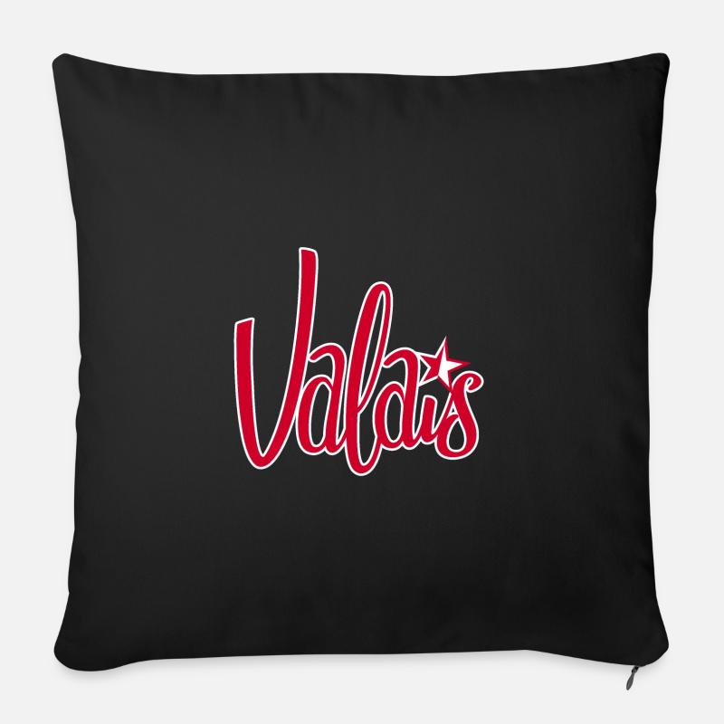 Wallis im Wallis - Sofakissen mit Füllung 45 x 45 cm - Schwarz