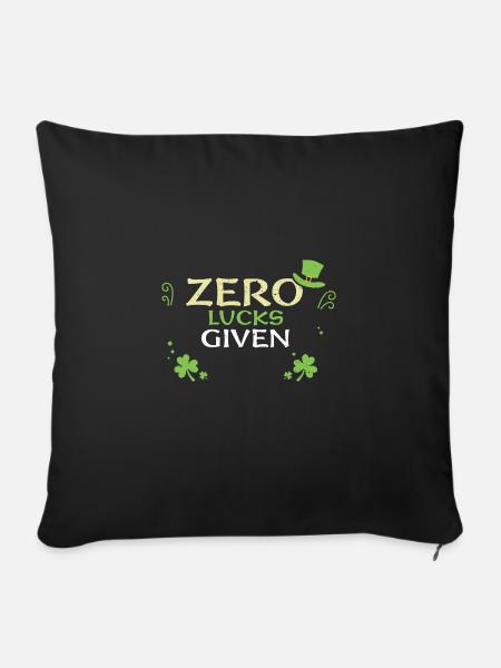 Zero Lucks Given - Sofakissen mit Füllung 45 x 45 cm - Schwarz