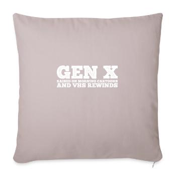 Gen X FAFO Generation X - Sofa pillow with filling 45cm x 45cm - light taupe - Front
