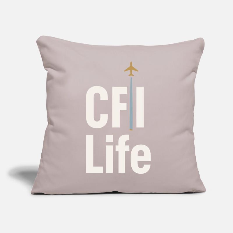 Flight Instructor Cfi Pilot Aviation Instructor Sofa pillow with filling 45cm x 45cm