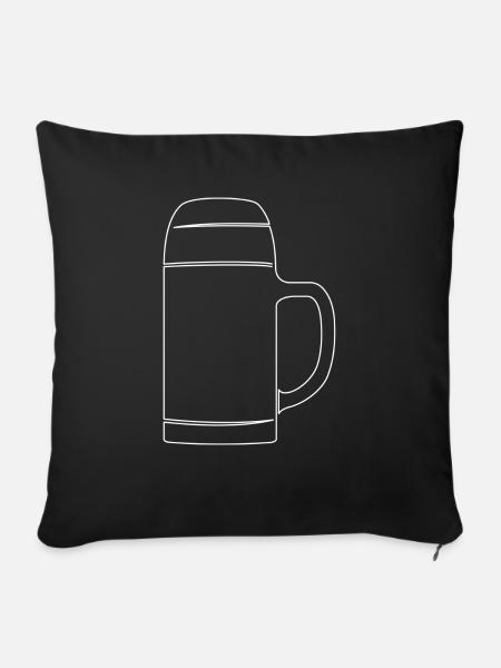 Maßkrug - Sofakissen mit Füllung 45 x 45 cm - Schwarz