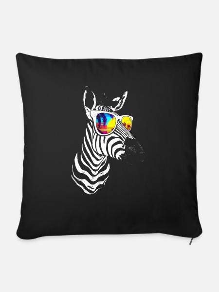 23F 0291 bk - Sofakissen mit Füllung 45 x 45 cm - Schwarz
