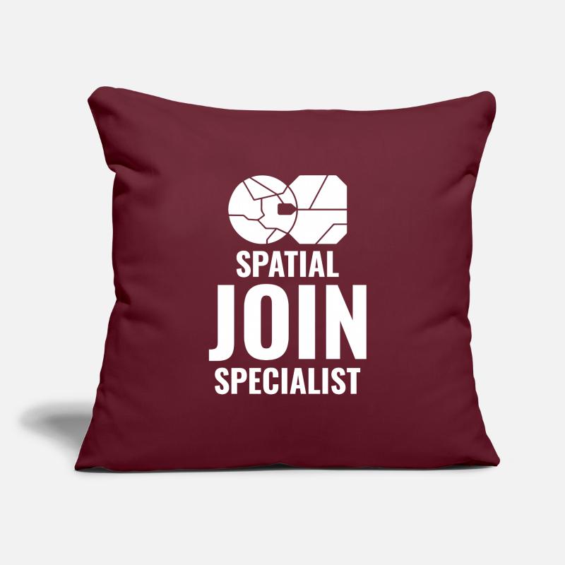 Spatial Join GIS Data Analyst Mapping Expert Sofa pillow with filling 45cm x 45cm