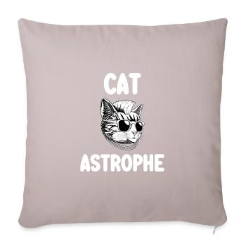catastrophe - Coussin et housse de 45 x 45 cm - taupe clair - Devant