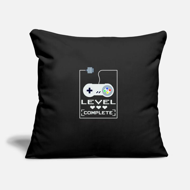 Super NES Controller Level Completed Gaming Design Coussin et housse de 45 x 45 cm