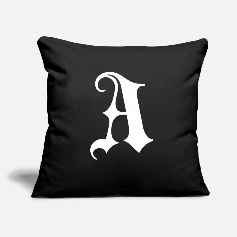 Gothic Monogram A Script Sofa pillow with filling 45cm x 45cm