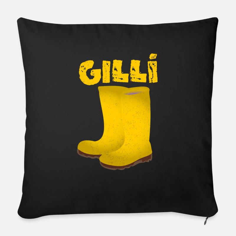 Gilli Gilbert Gerald - Sofakissen mit Füllung 45 x 45 cm - Schwarz