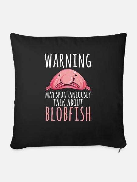 Blobfisch - Sofakissen mit Füllung 45 x 45 cm - Schwarz