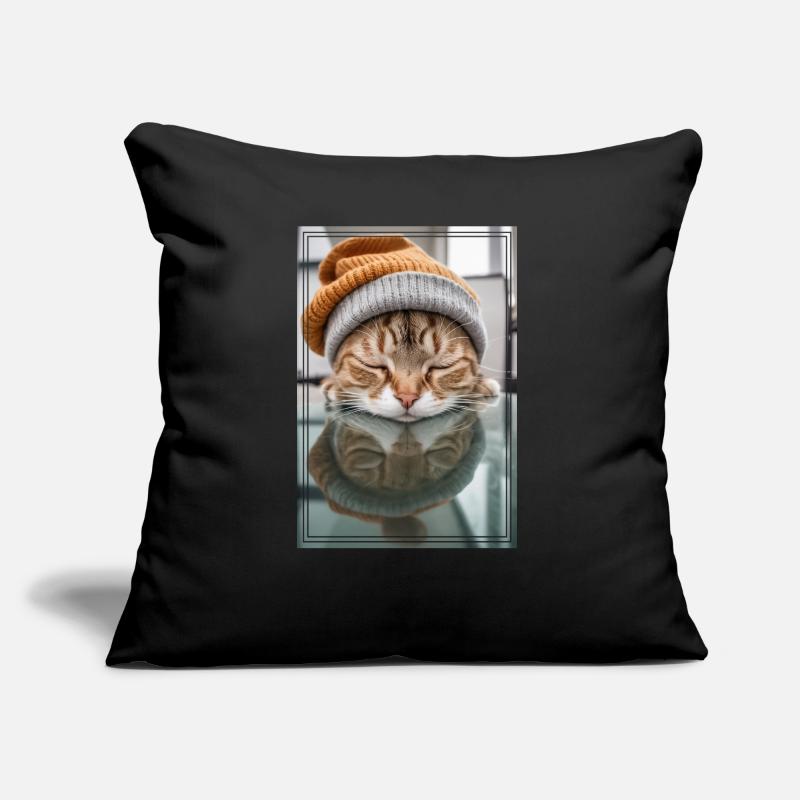 Cute sleeping kitty Sofa pillow with filling 45cm x 45cm